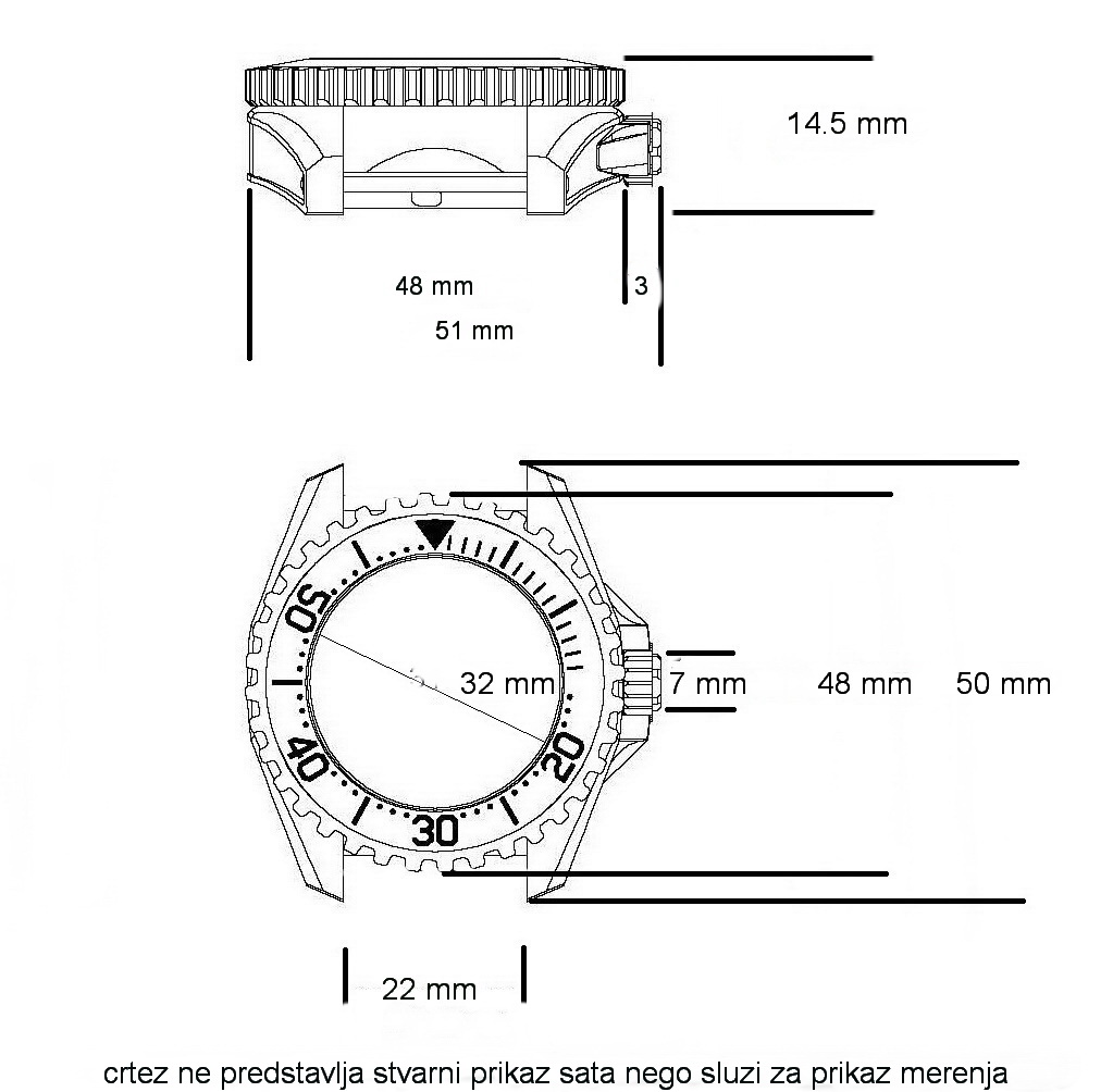 Naziv: crtez sata sa merama.jpg, pregleda: 410, veličina: 149,8 KB