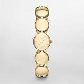 Sat DKNY Gold Tone Round Link Watch | Svet Satova