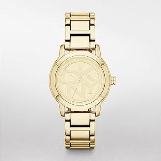 Sat DKNY Midsized Gold Tone Logo Dial | Svet Satova
