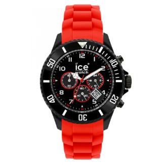Sat ICE Watch Chrono Black Sili Red Big | Svet Satova
