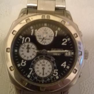 Sat Seiko Chronograph Seiko Analog Men's Chronograph V657 - 9010 | Svet Satova