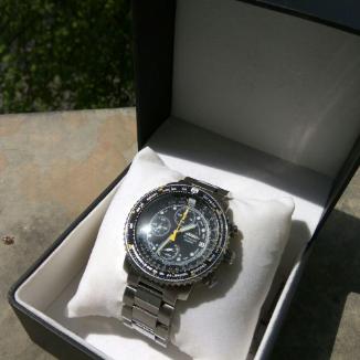 Sat Seiko Chronograph Pilot/Flight SNA411P1 | Svet Satova