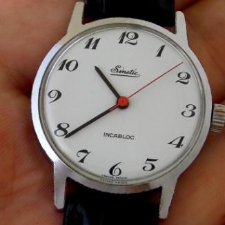 Sat Sinetic Švajcarski  iz 1970,elegantan,beo cifer  | Svet Satova