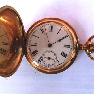 Sat Ancre 18k Gold Ancre Ligne Droite 16 rubys Chaton Pocket Wat | Svet Satova